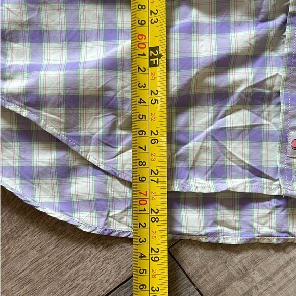 Vineyard vines Lavender purple Plaid Men’s long sleeve button up Shirt sz small - Picture 11 of 12